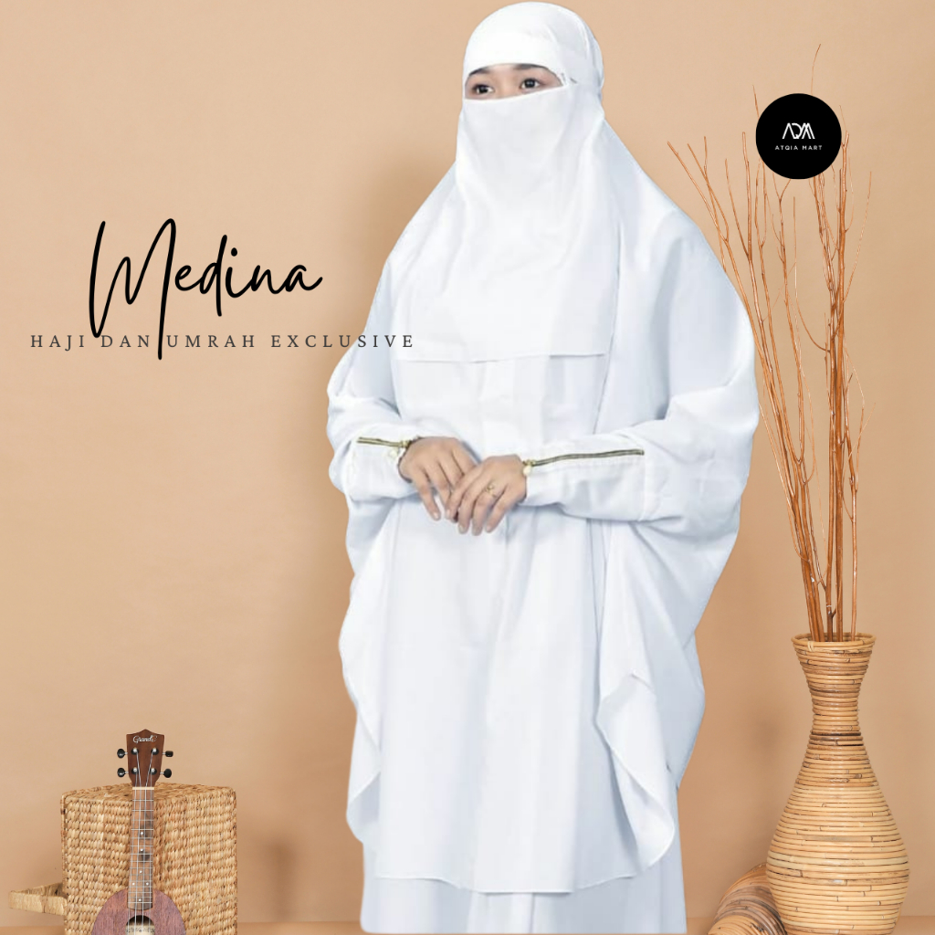 Atqia_Mart - Gamis Syar'i Niqab Modern Set Gamis Cadar Jumbo Set Fashion Muslimah Gamis Jumbo