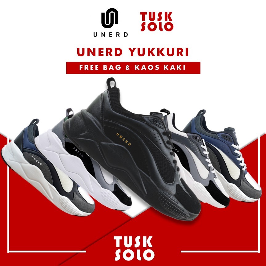 Sepatu Unerd Yukkuri Sepatu Sneakers Casual Sport Sepatu Sneakers Olahraga Pria Unerd Original