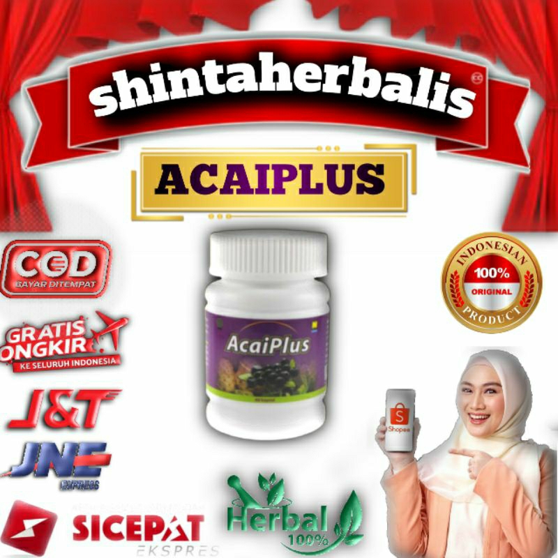 Acaiplus Acai Berry Pelangsing Nasa Tanpa Diet Original herbal alami