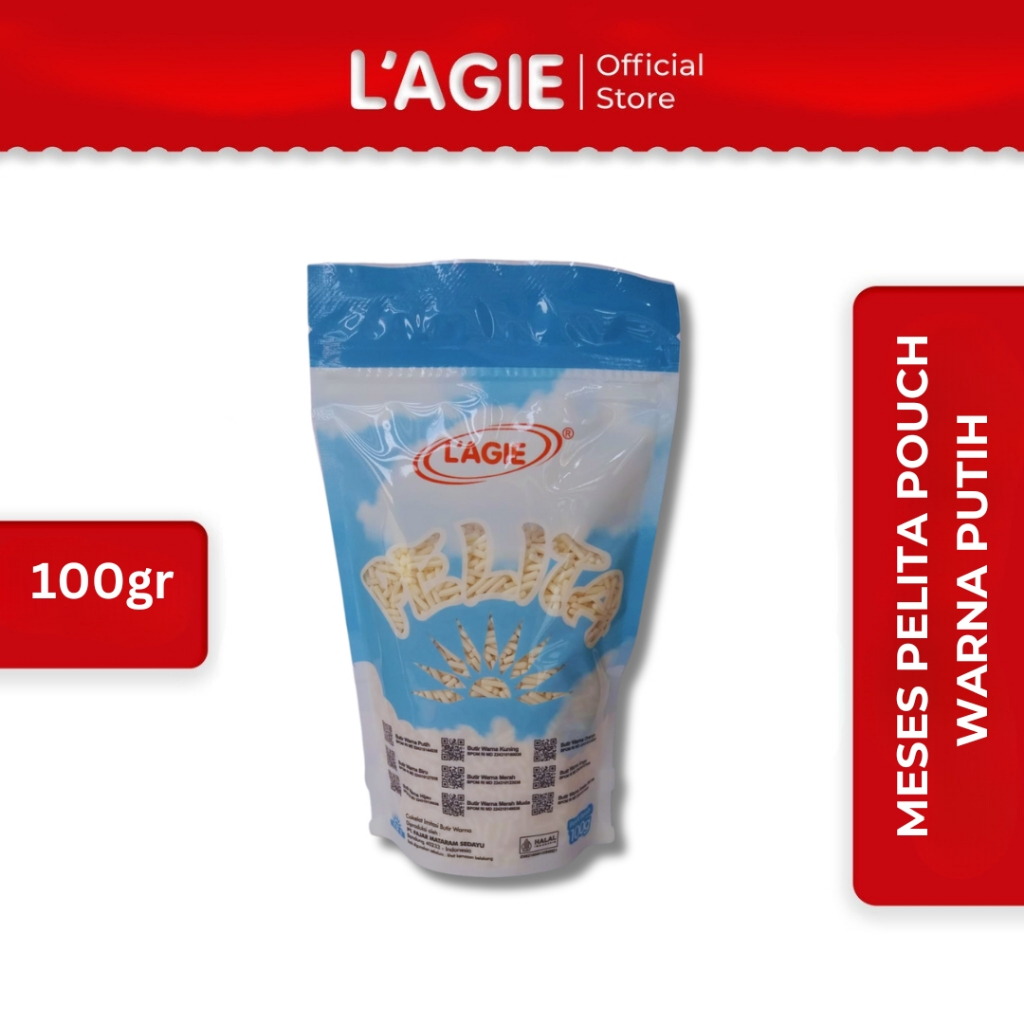 

Lagie Meses Butir Pelita Pouch Warna Putih 100gr