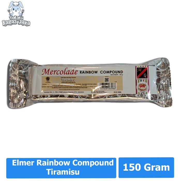 

Mercolade Coklat Batang Rainbow Compound Tiramisu 150 Gram