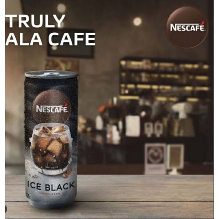 

nescafe kopi kaleng 220 ml ice black es kopi ala cafe