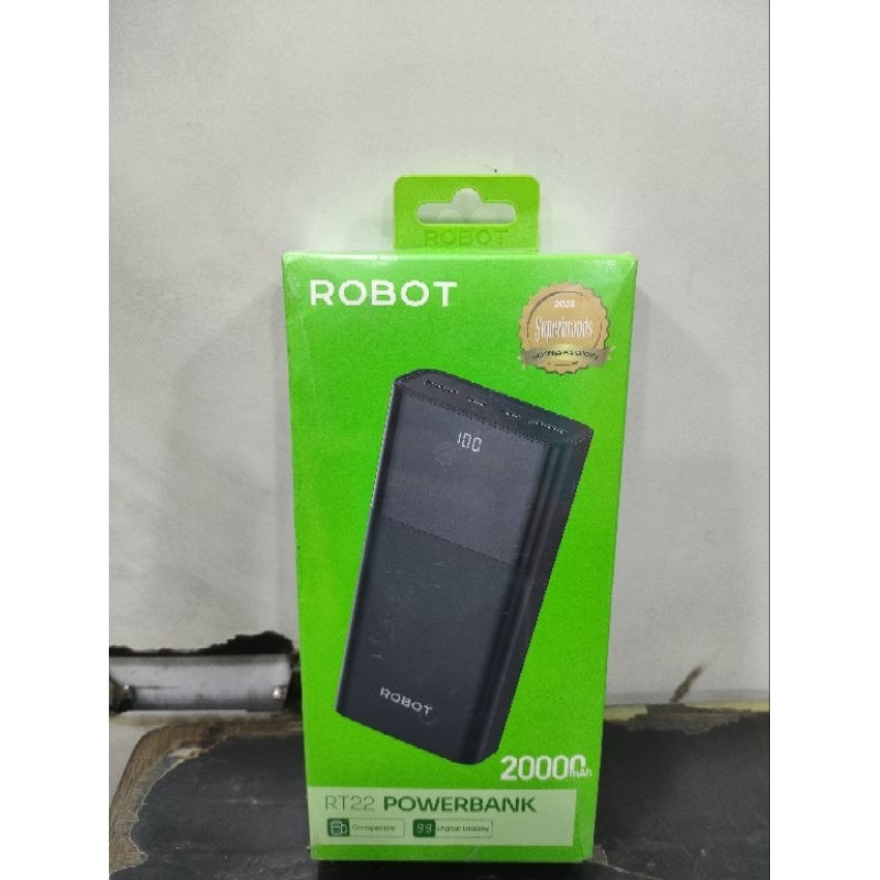 POWER BANK ROBOT RT22 20000Mh GARANSI RESMI