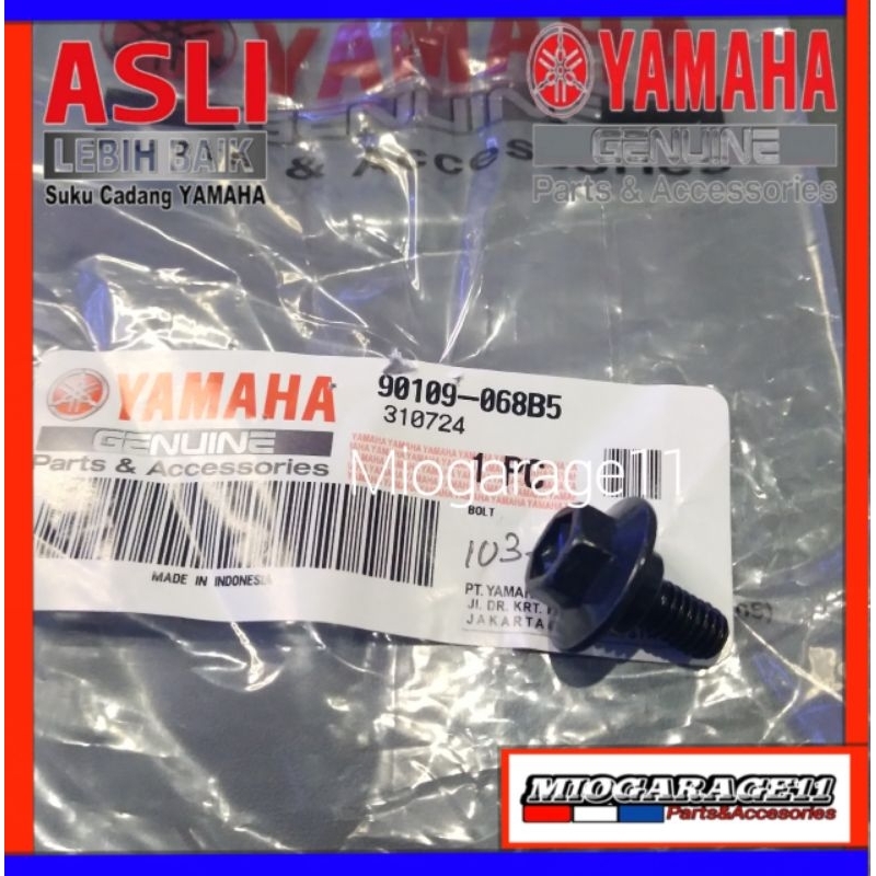 Bolt baut box bok bagasi aerox 155 new 90109-068B5