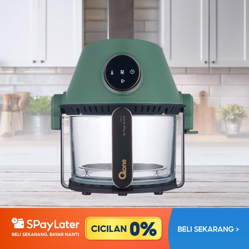 OXONE OX197D 2 in 1 Air Fryer and Grill Multi Function Easy Grill | Anti Lengket