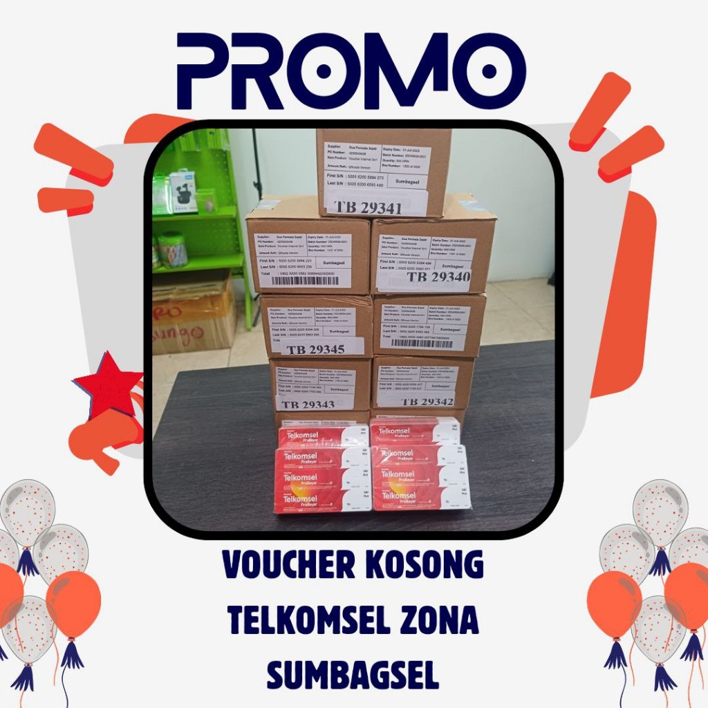 VOUCHER KOSONG TELKOMSEL SUMBAGSEL