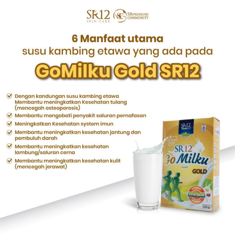 

Gomilku Gold 200gr / Gomilku Gold SR12 / Susu Kesehatan / Susu Untuk Tulang / Susu Untuk Sendi