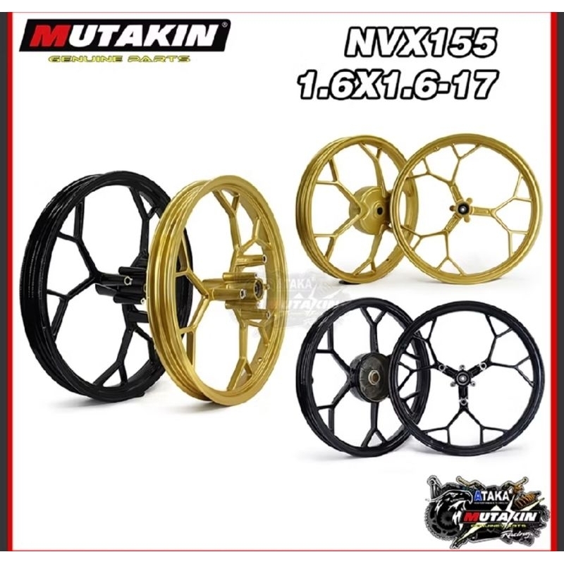 Velg mutakin 633 copy thailand b99 aerox old,aerox new.