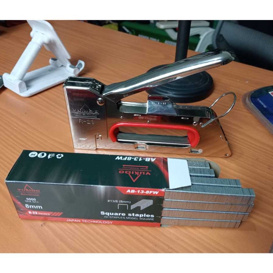 

HARGA BERSAHABAT Staples Tembak R23 Paket Isi 5pcs 6mm 8mm Tacker Stapler Staples Perekat Powerfull FREED