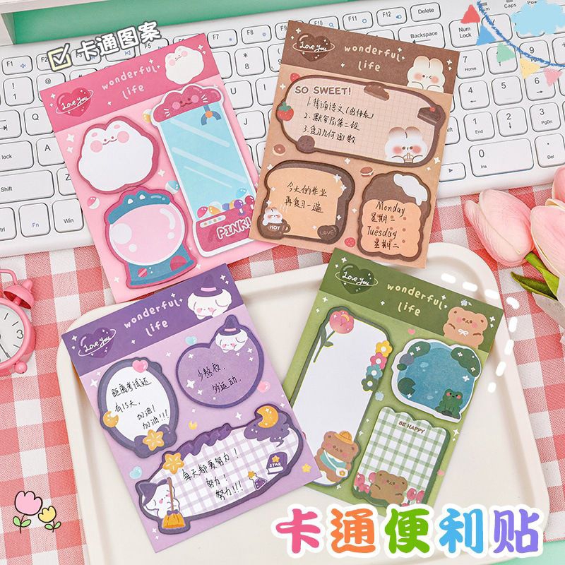 

1 Buah Sticky Note 3 IN 1 Kertas Memo 3 IN 1 Karakter Lucu
