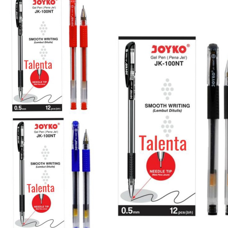 

BERKUALITAS Pulpen Gel JK 1NT 5mm Grosir 12 Pcs