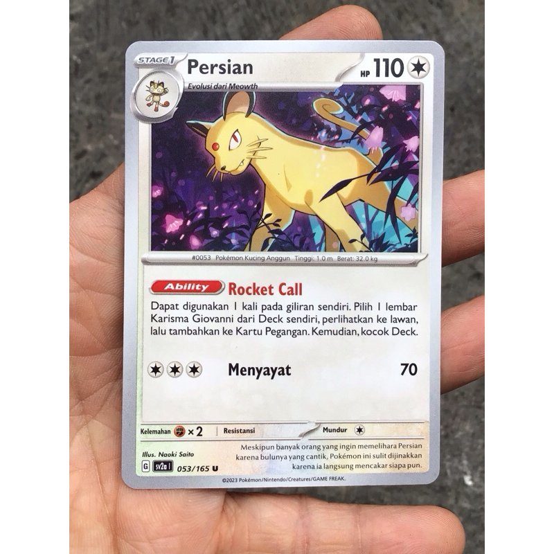 KARTU POKEMON PERSIAN