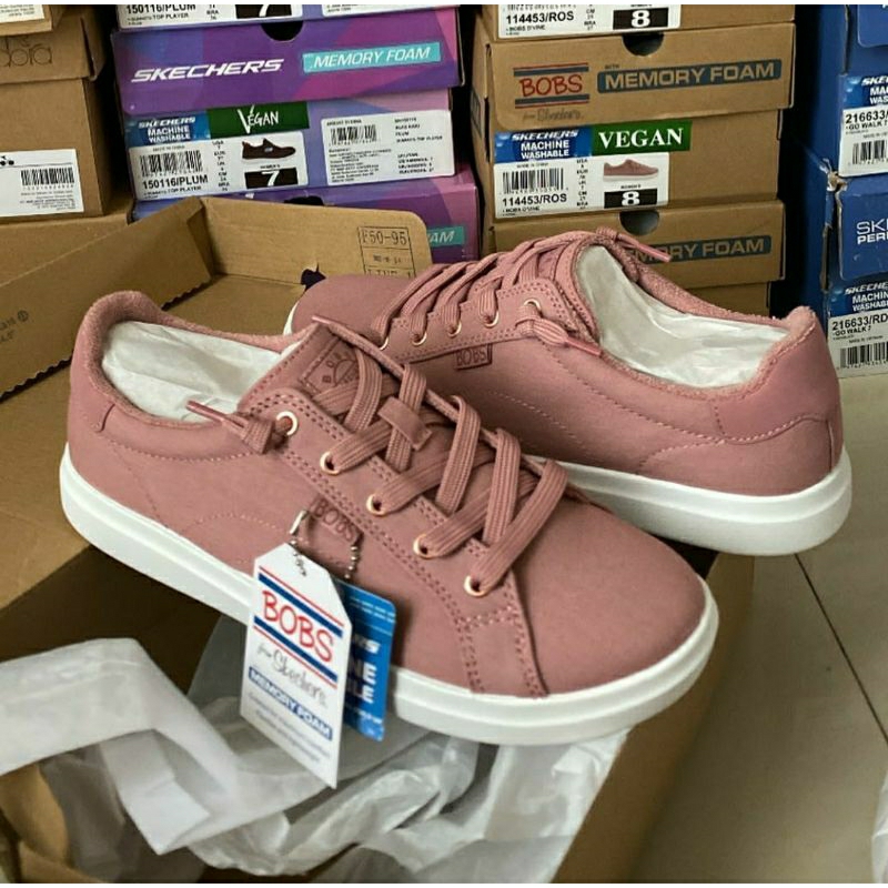 SKECHERS BOBS D'VINE ROSE WOMEN SLIP ON SIZE 39 DAN 40 ORIGINAL BY SPORT STATION