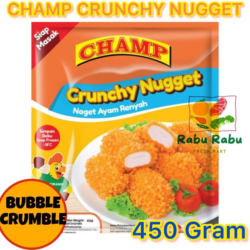 

* CHAMP Crispy Chicken Nugget 450 gram nuget naget daging Ayam premium frozen beku krispy renyah