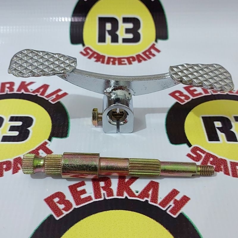 As pedal dan pedal gigi maju mundur gearbox girbok Viar set (As 11mm) As dan pedal gearbox girbok mo