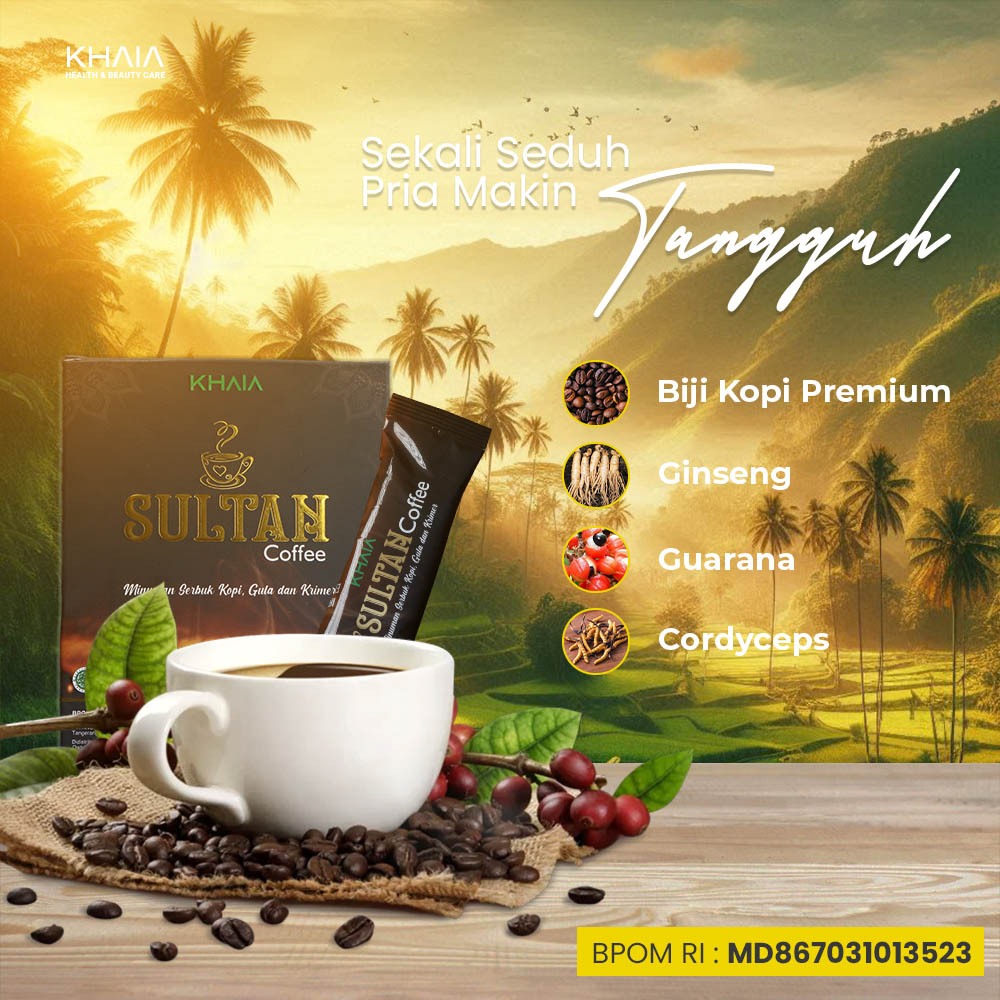 

KHAIA Coffee Sultan 5 Sachet | Sultan Coffee | Kopi Sultan | Coffee Sultan | Kopi Stamina