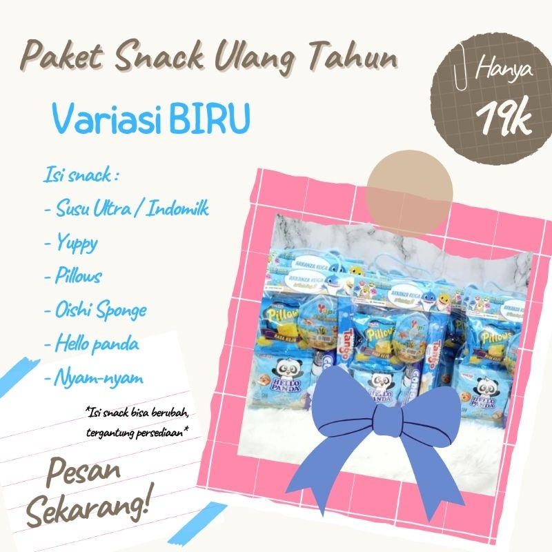 

SOUVENIR SNACK ULANG TAHUN FREE CARD