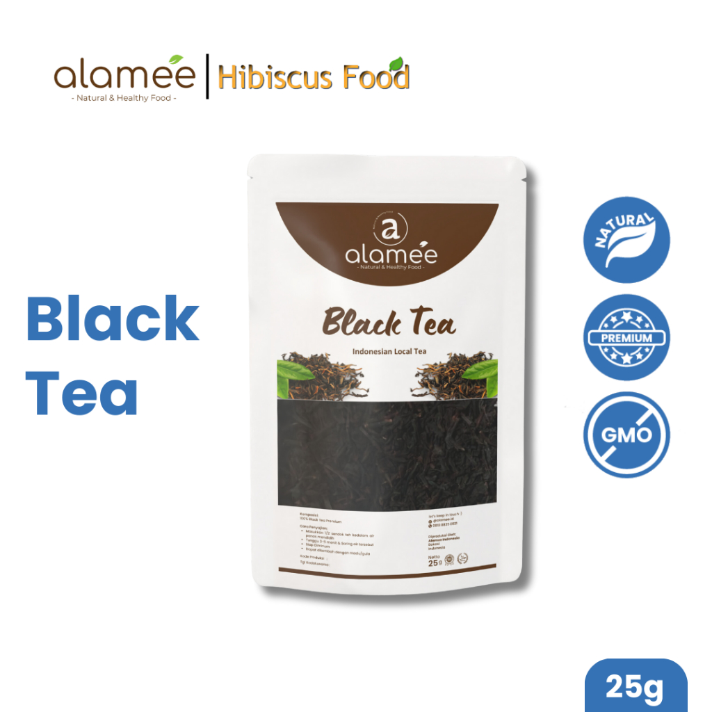 

Black Tea Teh Organic Bunga Kering Hitam Dried Alami Organik Herbal 25gr