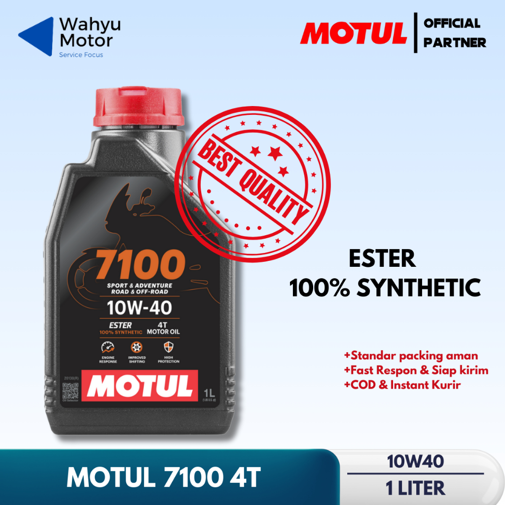 Oli Motul 7100 Synthetic Ester Oli Motor Bebek Sport 1L