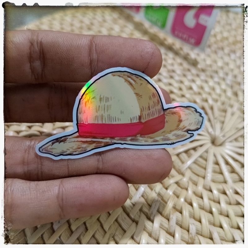 

sticker #148, sticker topi one piece helogram