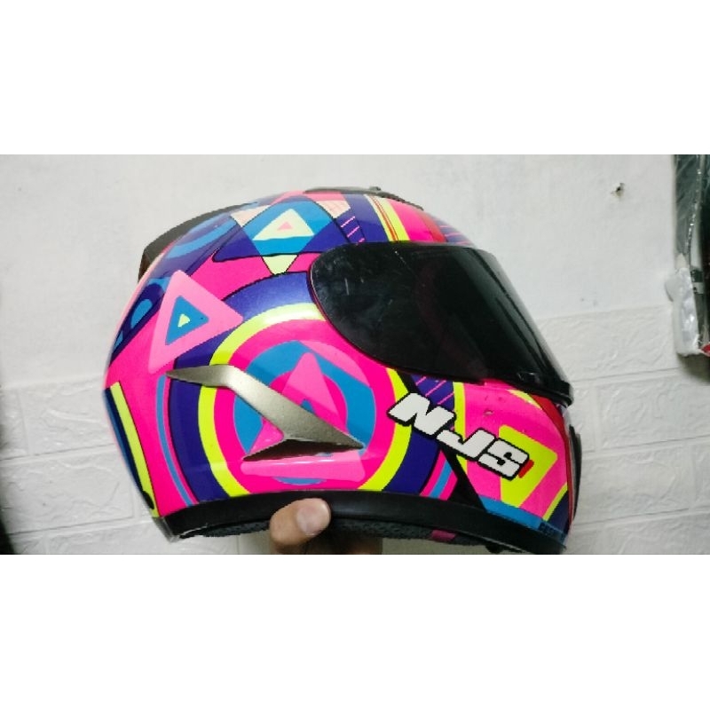 Helm seken NJS terminator fullface pink