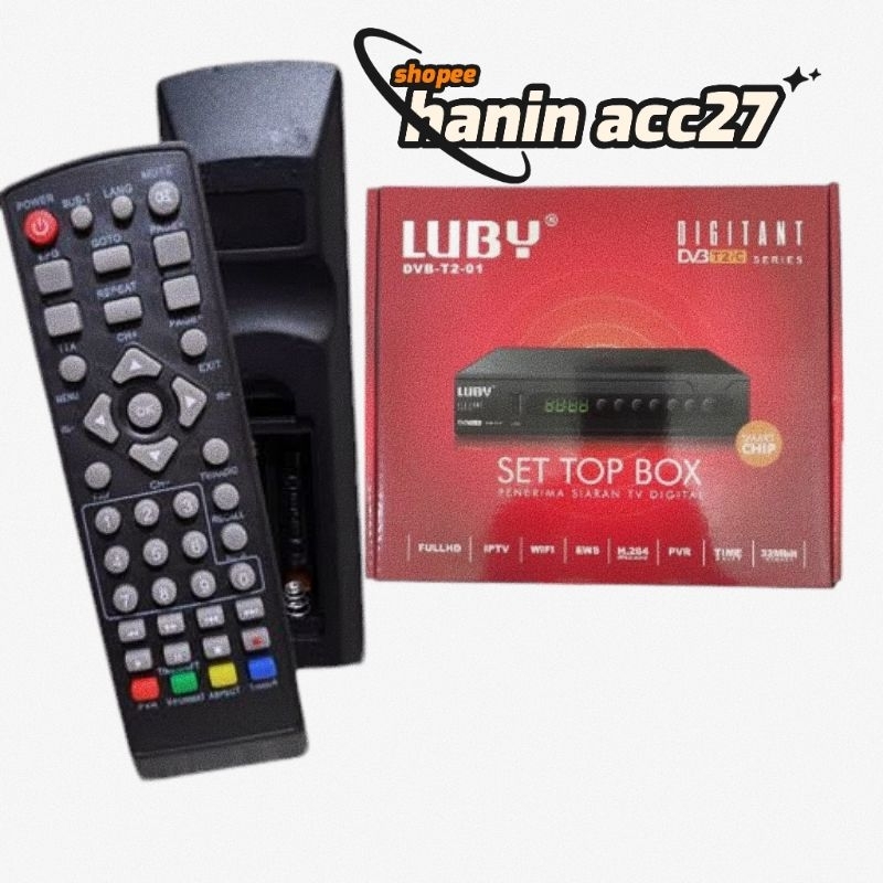 Remote STB Set Top Box Luby Remot Pengganti STB Luby 01 & Luby 02