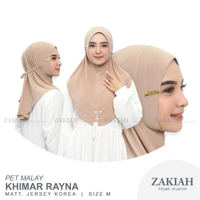 khimar rayna plat Zakiah