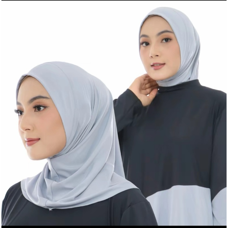 Jilbab instan sport pendek
