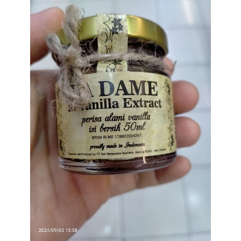 

LA DAME in VANILLA EXTRACT 50ml / Perisa Alami Vanilla
