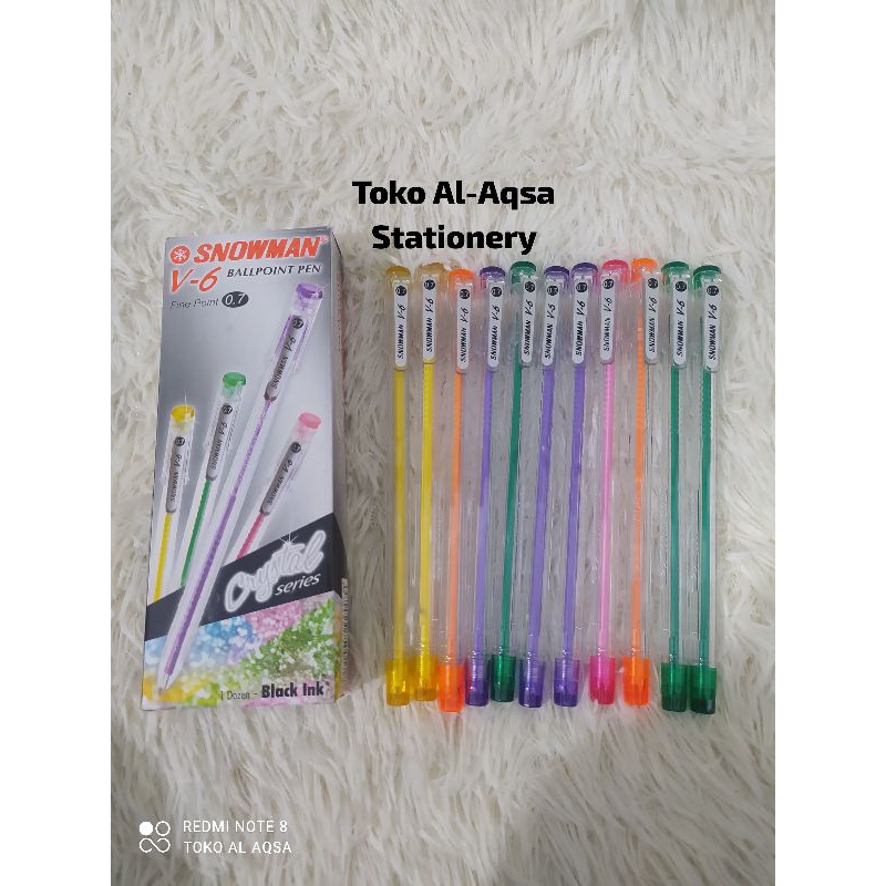 

Bolpoin//Pulpen//Bolpen Snowman V6 Hitam( 1pcs )