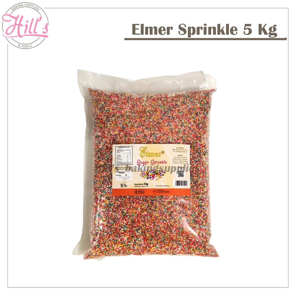 

ELMER SUGAR SPRINKLE 5 kg WARNA WARNI / GULA BUTIR / TRIMIT / SPRINGKEL / SPIKEL 5kg