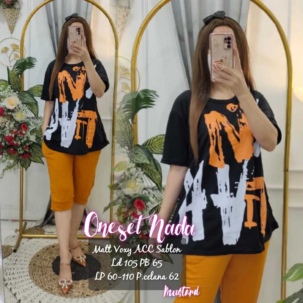 setelan andin / setelan santai / oneset / setelan wanita / setelan virall / baju santai /setelan 7/8