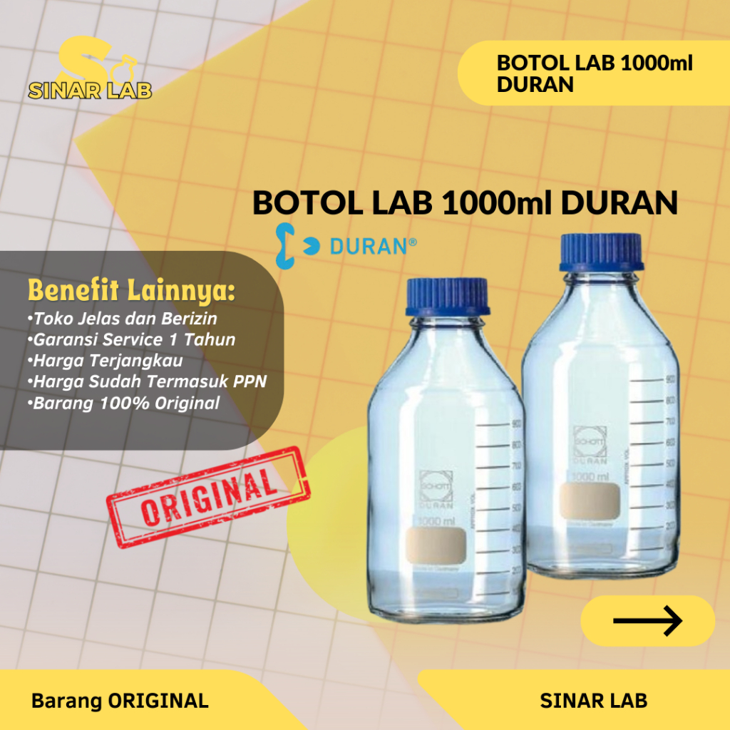 Botol Lab 1000 ml Original Duran