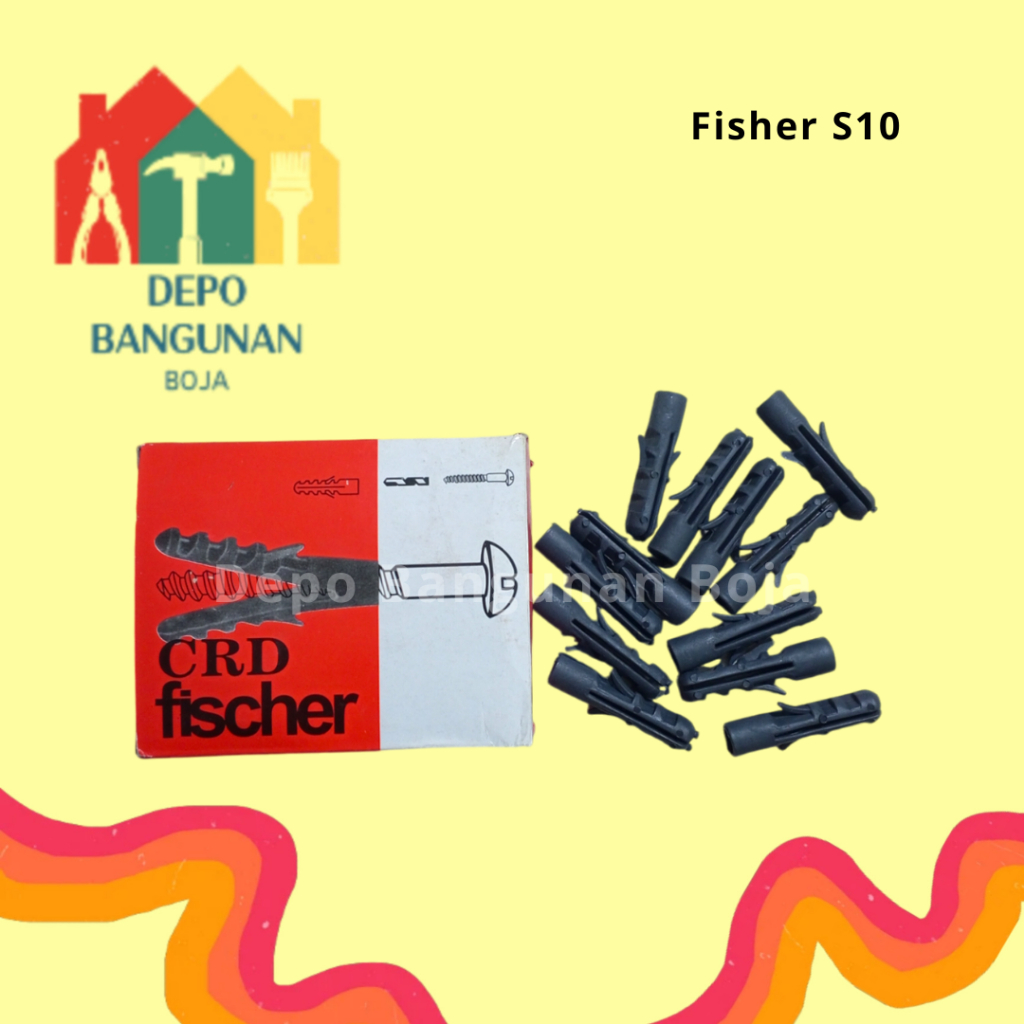 (26.3) (S10) PER PACK Fisher Gypsum / Rumah Skrup / Fisher
