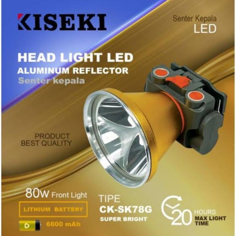 Kiseki Senter Kepala CK-SK 78G LED 80watt