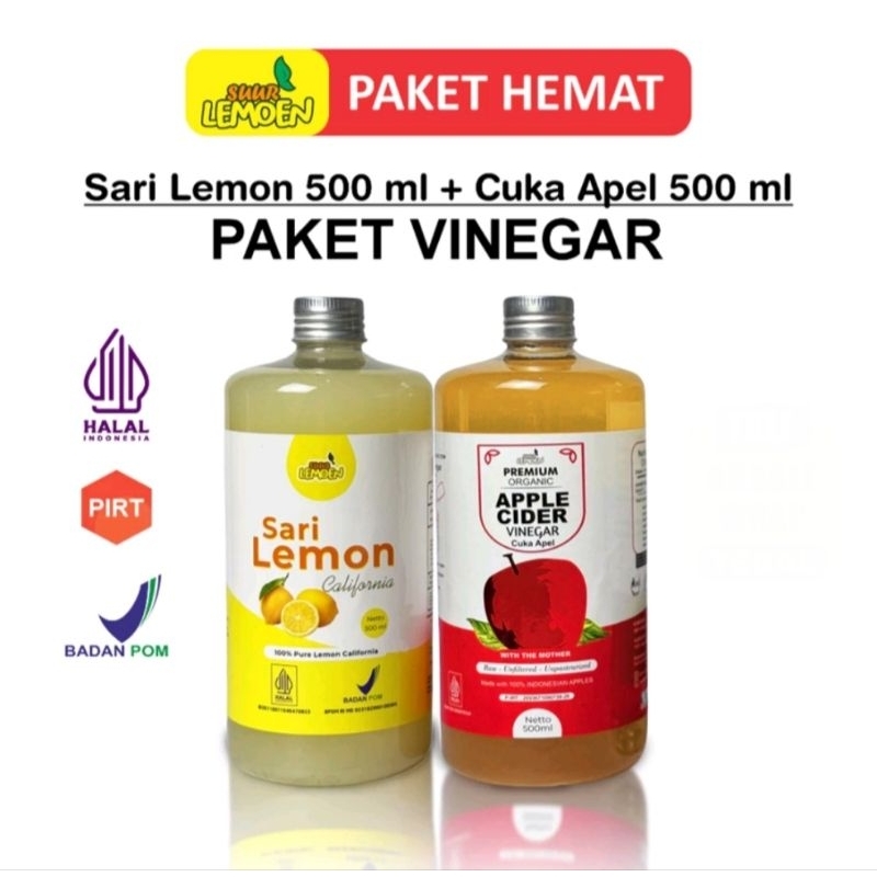 

PAKET DIET SEHAT BUNDLING CUKA APEL + SARI LEMON ORIGINAL