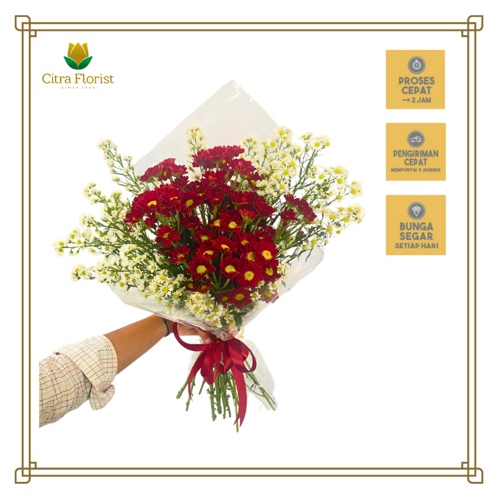 Simple Mika I Bouquet / Buket Bunga Untuk Kado Moment Spesial