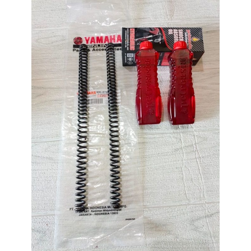 Per shock depan+oli shock yamaha vega zr vega rr Jupiter z1 jupiter z robot kode part(5D9)