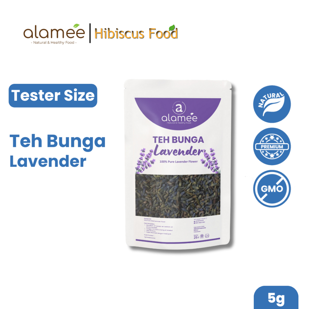 

Teh Bunga Lavender Insomnia Tea Organik Kering Dried Flower Herbal Alami Organic 5gr