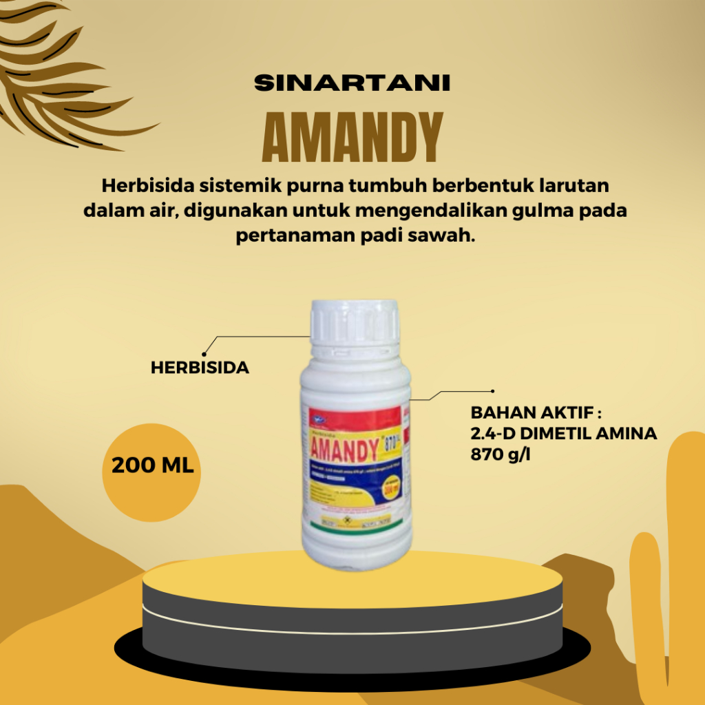 HERBISIDA AMANDY 870SL  -200ml