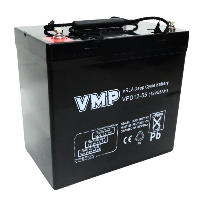 AKI KERING / BATTERY VRLA VMP 12V 55AH 10HR VRLA DEEP CYCLE - INSERT & BOLT