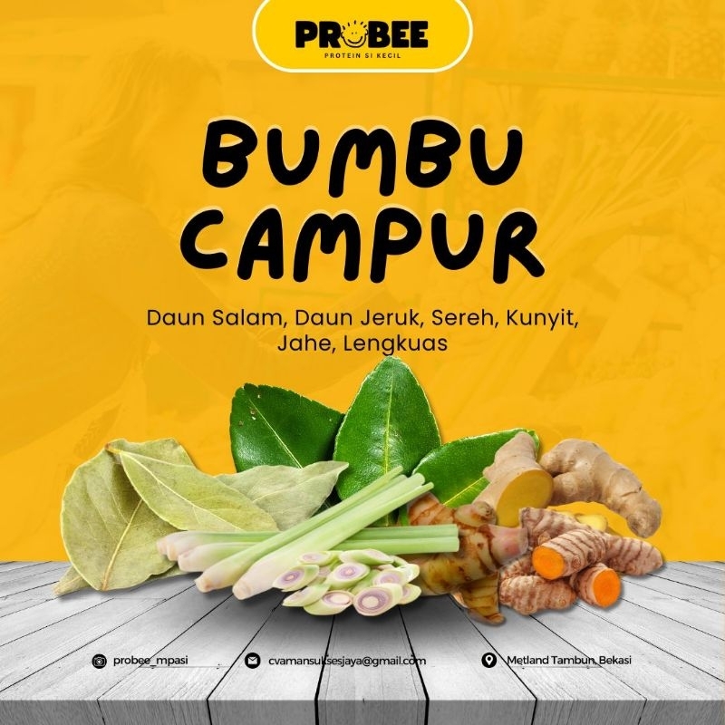 

Bumbu Dapur Campur(Sereh,Salam,Lengkuas,Jahe Dan Kunyit)