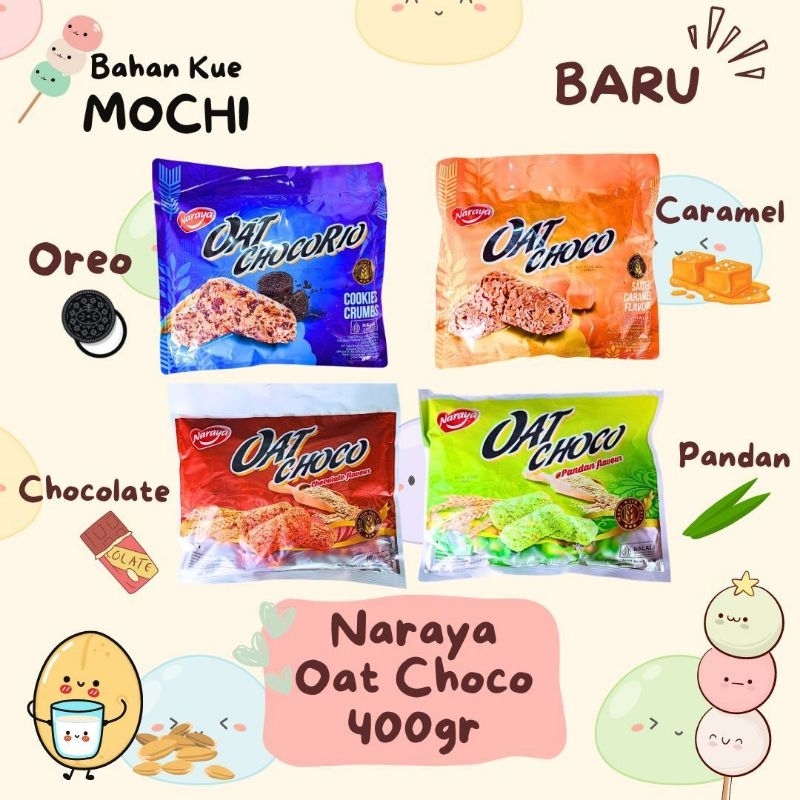 

Naraya Oat Choco 400gr - All Variant / 1 Pack Isi 40 BKS