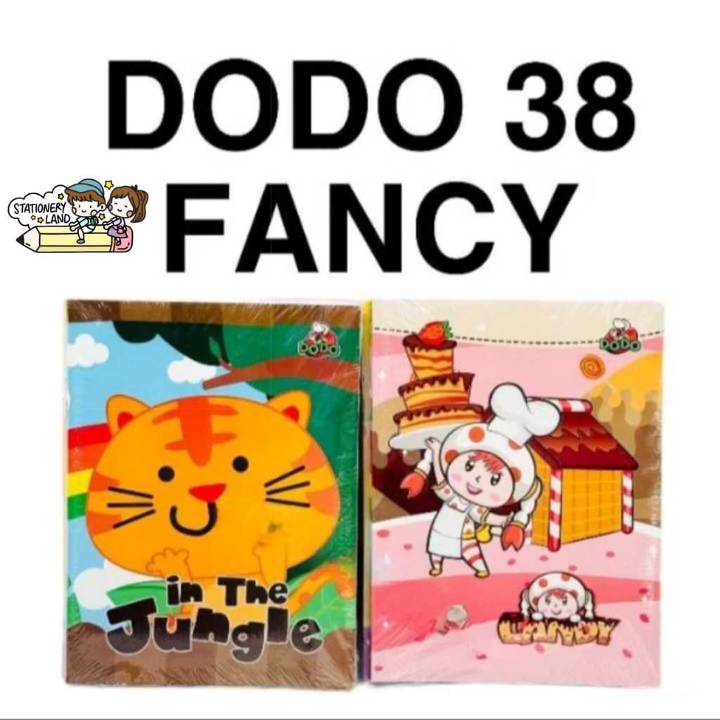 

( StaLand / DAPAT 10 BUKU ) BUKU TULIS DODO 38 / ( 1 PAK / PACK) Buku Tulis Catatan Sekolah DODO 38 Lucu Fancy