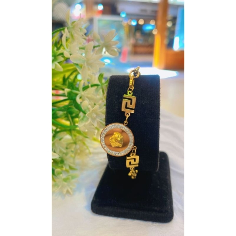 Gelang Rantai Koin Titanium Wanita By Sumbar Perhiasan