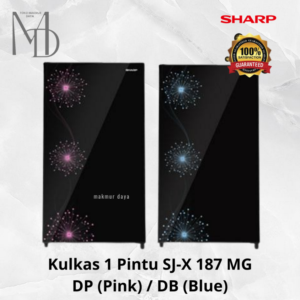 Kulkas 1 Pintu Sharp SJ-X187MG / SJX 187 MG Lemari ES 187MG SJ-X 187-MG DP / DB