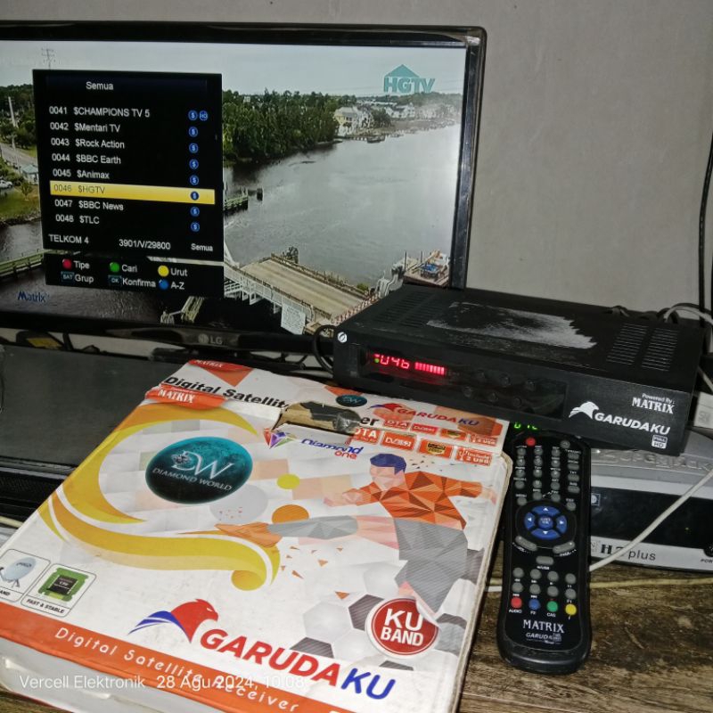 Receiver parabola second murah RX Matrix GarudaKU CS8001 Full HD