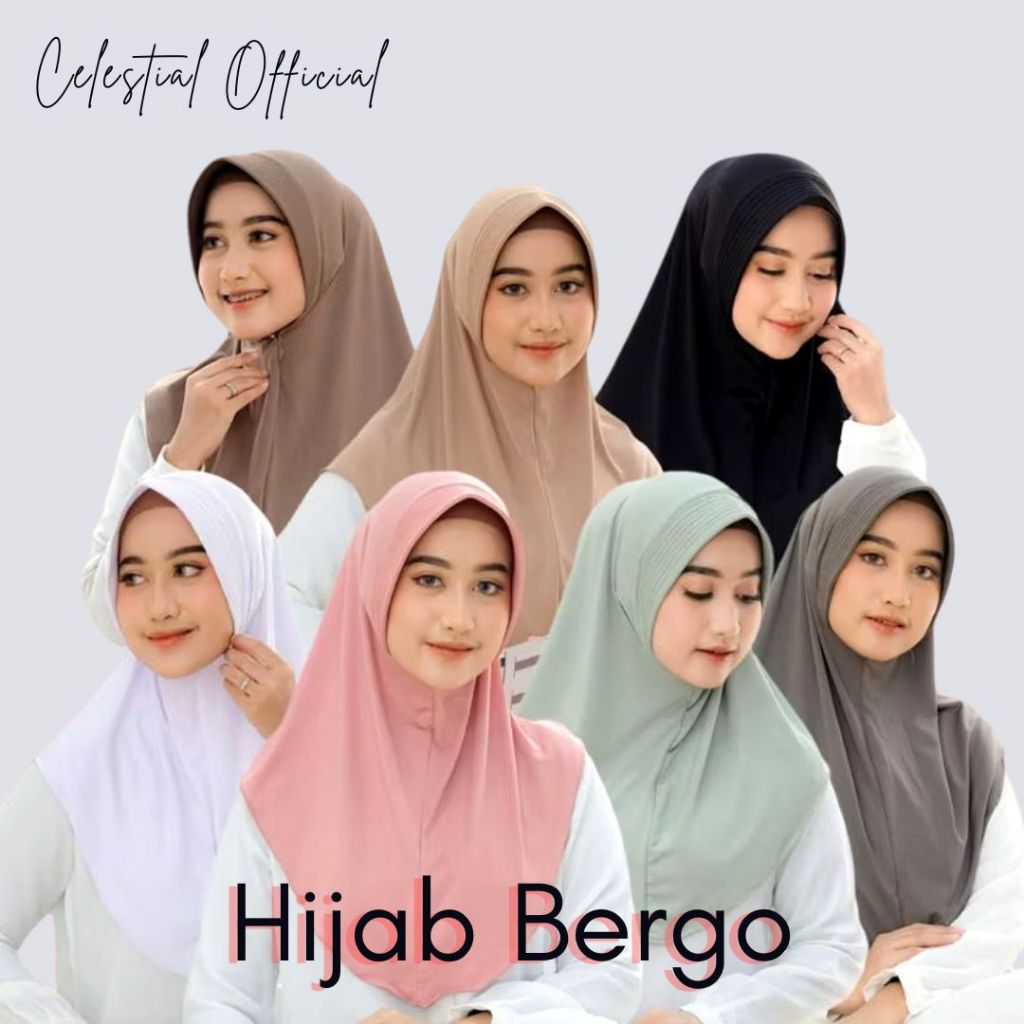 Syakilla Bergo Hijab || Bergo Instan Pet Antem / Bergo Sport / pet terlaris bergo hamidah /