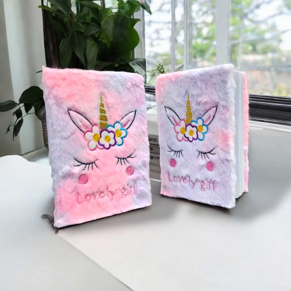 

Notebook Diary Bulu OSI Unicorn Tulisan Lovely Girl