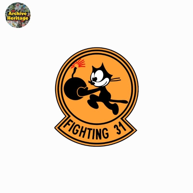 

sticker VFA-31 strike fighter squadron fighting 31 felix the cat military hook loop tactics stiker